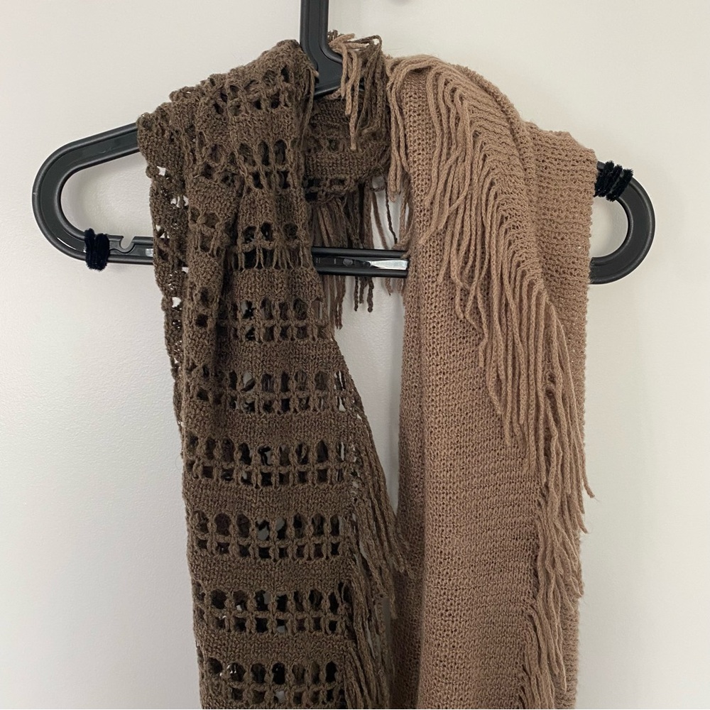 Dual Texture Infinity Scarf